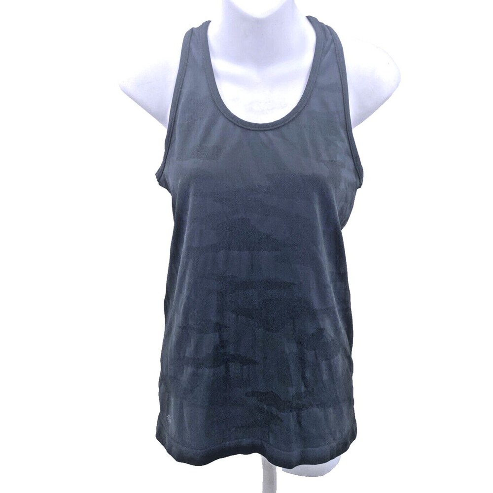 Athleta Top Womens Size S Racerback Tank Green Speedlight Camo 84766